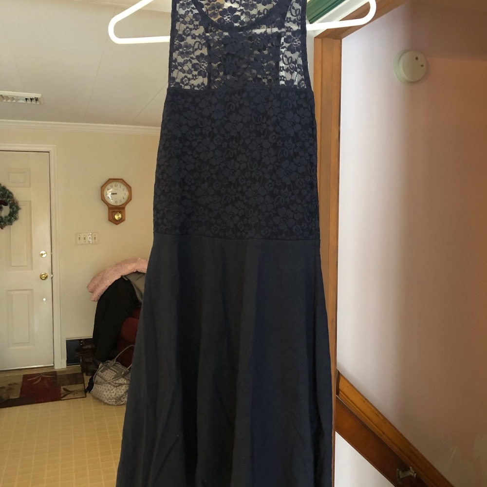 Hollister navy blue dress